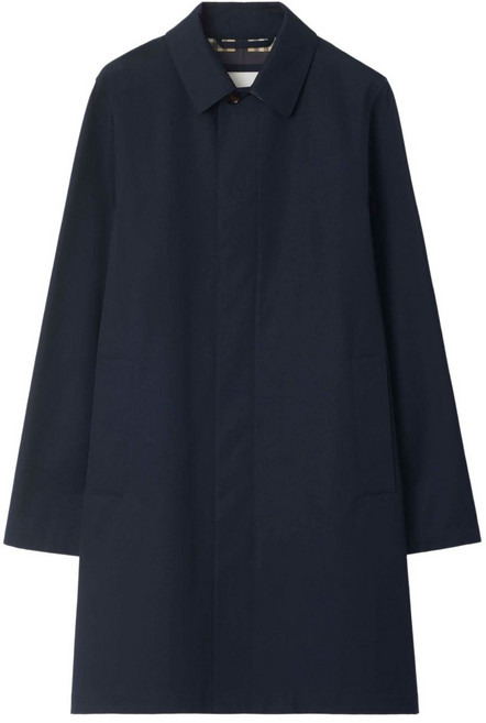 버버리 버튼 업 코트