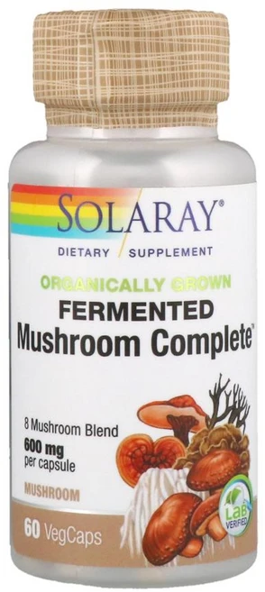솔라레이 버섯 컴플리트 600mg VegCap 60정, 1개 - 쿠팡
