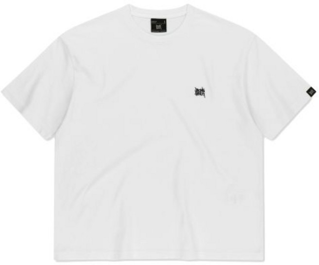 국내매장상품 BROWNBREATH 브라운브레스 반팔티 CROP TAG TEE - WHITE 395671