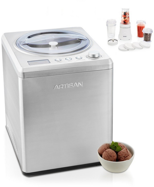 ARTISAN 2.5L 數位全自動冰淇淋機, 送隨行冰鎮果汁機 IC2581