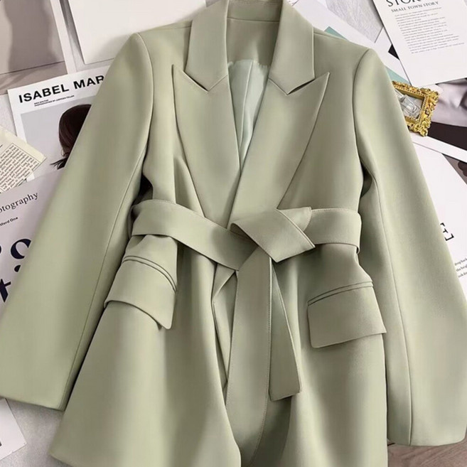 타임퓨어 여성 정장 코트 와이드 캐주얼 블레이저 오피스 긴팔 롱자켓 심플 봄가을 세미정장 심플 코트 출근룩