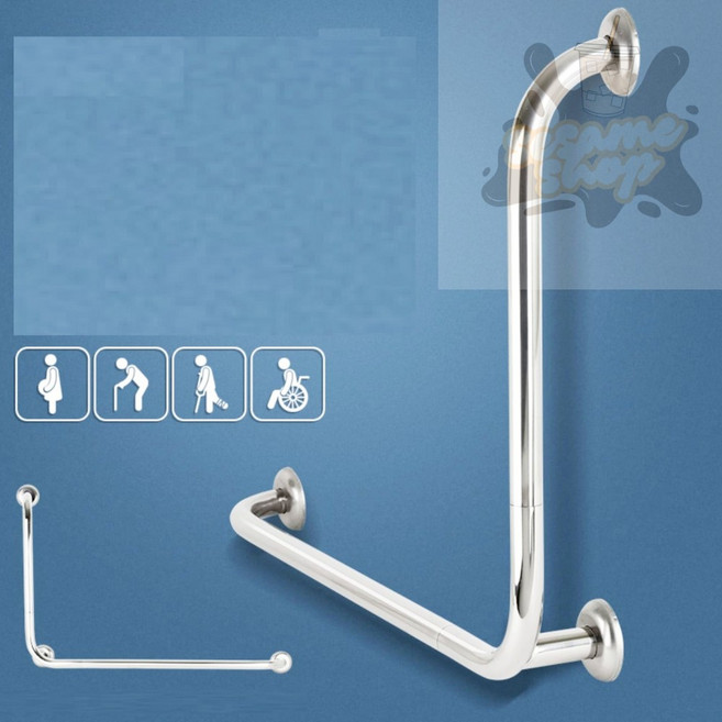 참깨샵 L형 화장실 안전바 화장실안전손잡이