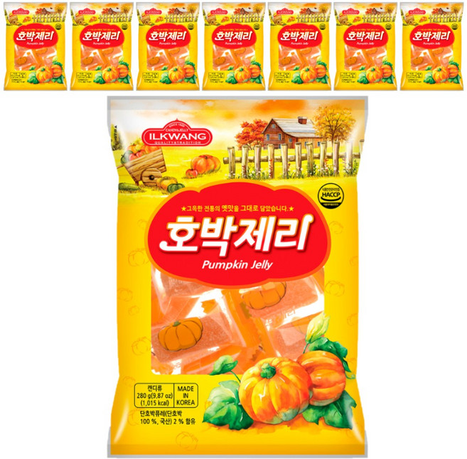 일광제과 호박제리, 280g, 8개