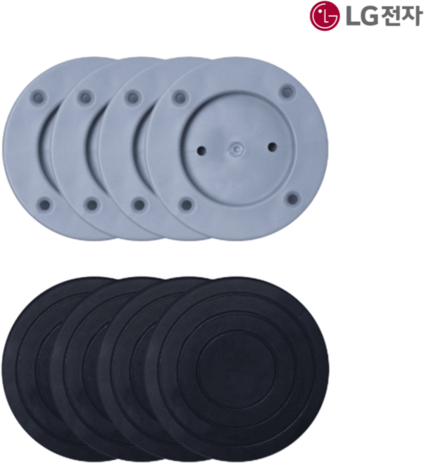 LG 정품 RG18EN.AKOR RH14VN1.AKOR RH14KNS.AKOR 세탁기 건조기 높이 조정판 고무 플라스틱 4개입