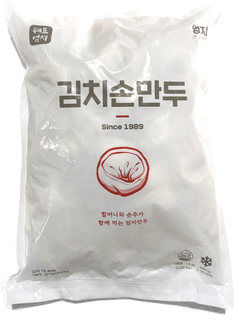 푸드드림 엄지식품 김치손만두1.4kg, 1.4kg, 1개