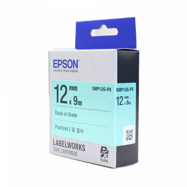 라벨프린터 진주색 용품 x 9m 12mm 테이프, 개 (1개입)