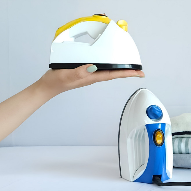 공간온 여행용 미니 스팀다리미 초경량 휴대용 핸디 다리미 노즐없음, 레드-노즐없음