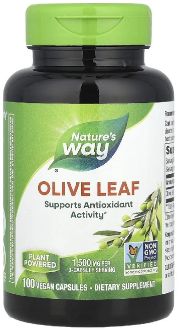 네이처스웨이 올리브잎 Olive Leaf 1500mg 베지캡슐 100정, 1개 - 쿠팡