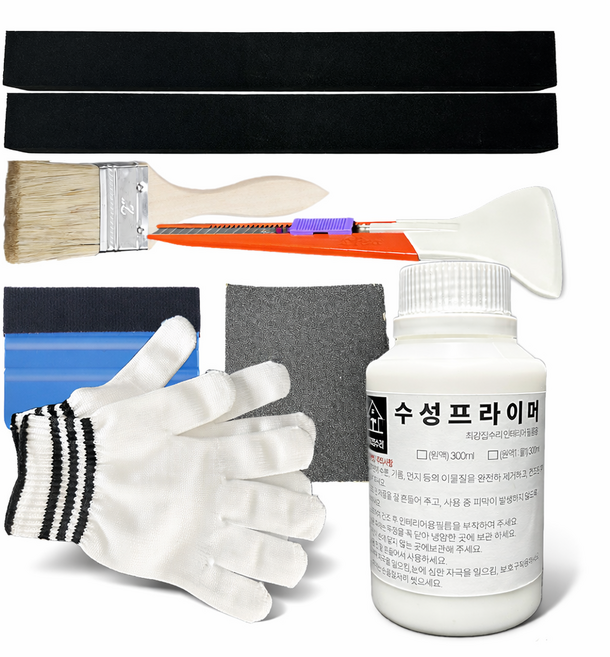 최강집수리 초보자 셀프 전용 인테리어필름 시공도구 7종세트 필름 시트지 작업도구