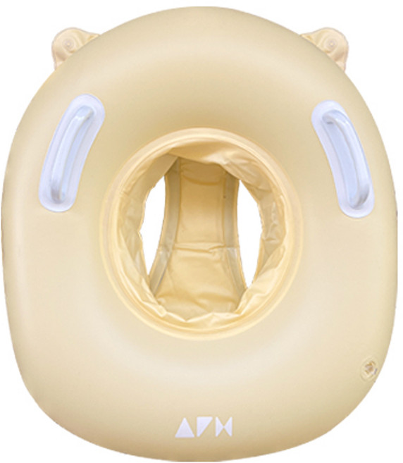 올포홈 도넛 감성 아기 튜브 KC인증 쿠션 보행기, 레몬크림, 1개