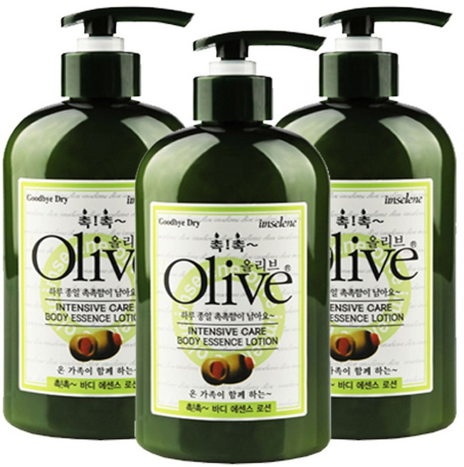 올리브 프리미엄 바디로션 촉촉 400g, 3개