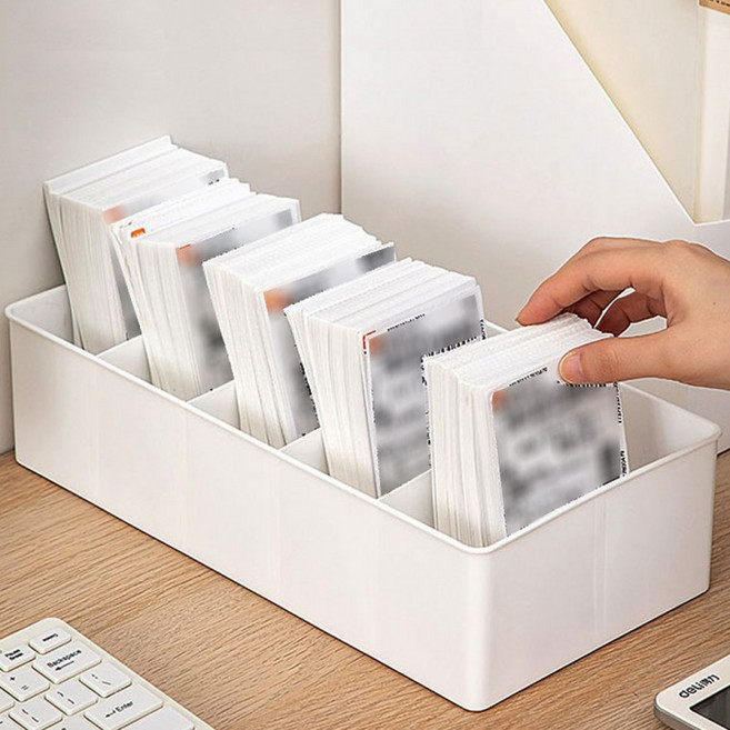 5칸 택배송장 분류케이스 택배 송장 운송장 분류 보관통, 송장분류케이스(블루), 1개