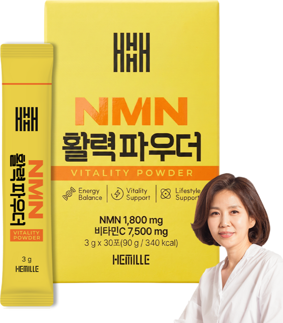 김소형 원장 효모발효 NMN 활력파우더 엔엠엔 비타민C 레몬맛, 30개, 3g