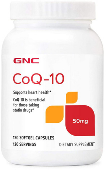 GNC 코큐텐 50mg 120캡슐 코엔자임Q10 CoQ-10, 1개, 120정