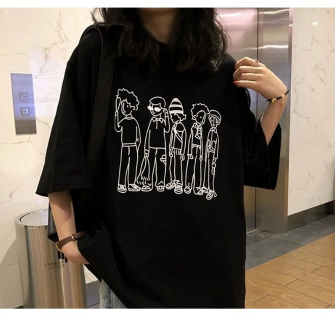 릴리제인 루즈 오버핏 편한 반팔 티셔츠