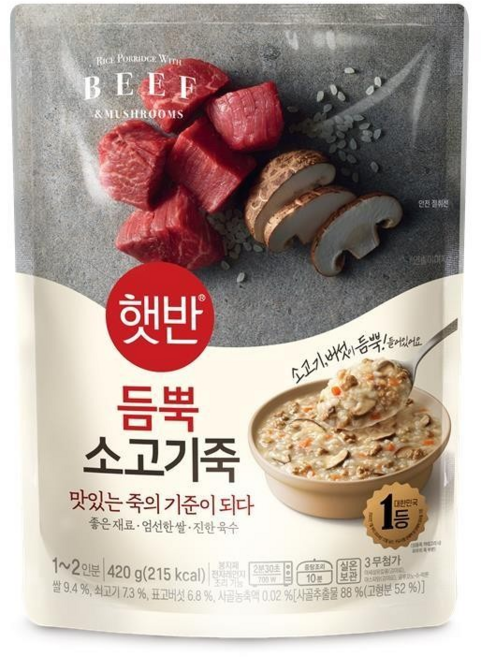CJ제일제당 [CJ제일제당] 비비고 소고기죽 420g x 10개
