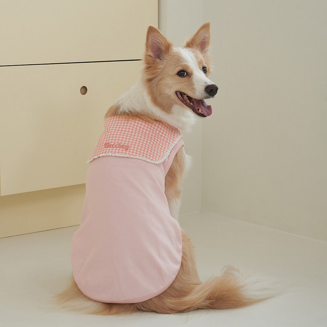 베일리 강아지옷 애견의류 해충방지 티셔츠 코지세라티, 핑크, 1개