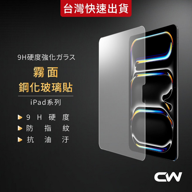 iPad 霧面玻璃保護貼, 1個, Air 6/7代 11吋, 霧面