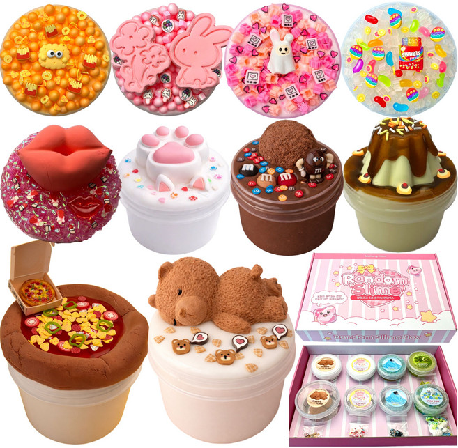 말랑코코 슬라임 5종 대용량 랜덤 박스 선물 패키지 250g, 1개