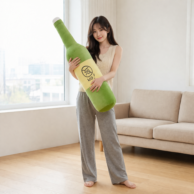 새해다짐 목표 금연 금주 쿠션 필로우 쓸모없는 쓸데없는 선물