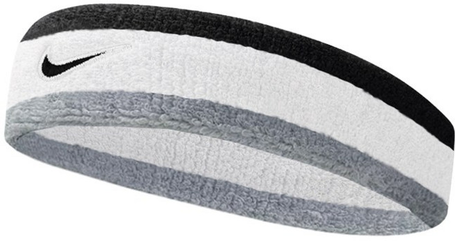 나이키 스우시 클래식 헤어밴드 1P, 화이트그레이혼합, 1개