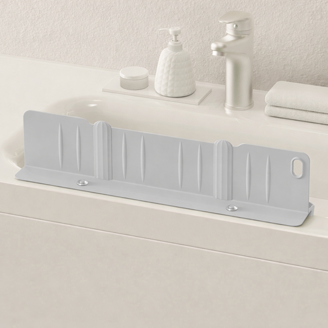 더하임 주방 싱크대 물막이 튐방지 수납 가드, 그레이, 1개