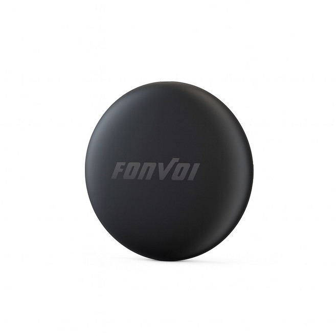 FONVOI 全球定位器 迷你定位器 追蹤器 寵物防丟器, 黑色, 1個
