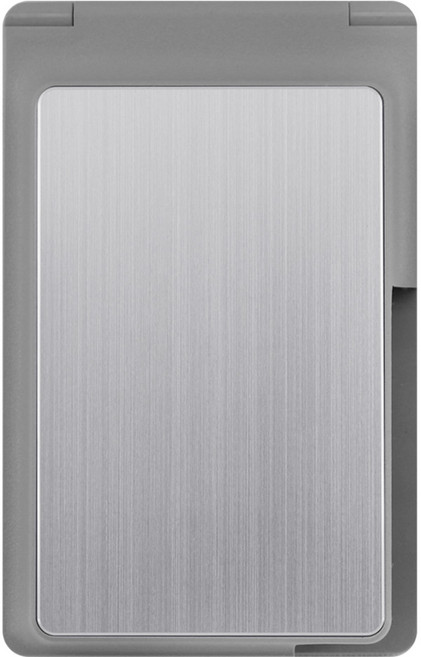 아마루스 실버 방우콘센트 2구 알루미늄, 1개