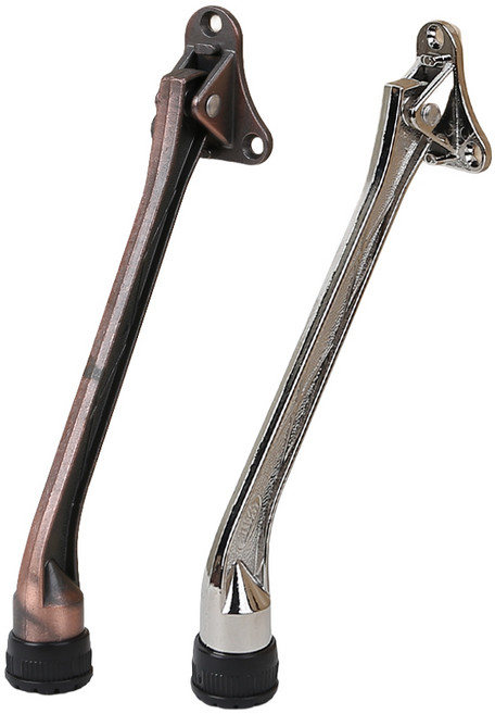 (락이록이) 100%국산 대형 긴사이즈 롱말발굽 현관문 말발굽 도어스토퍼, 1개, 대 크롬