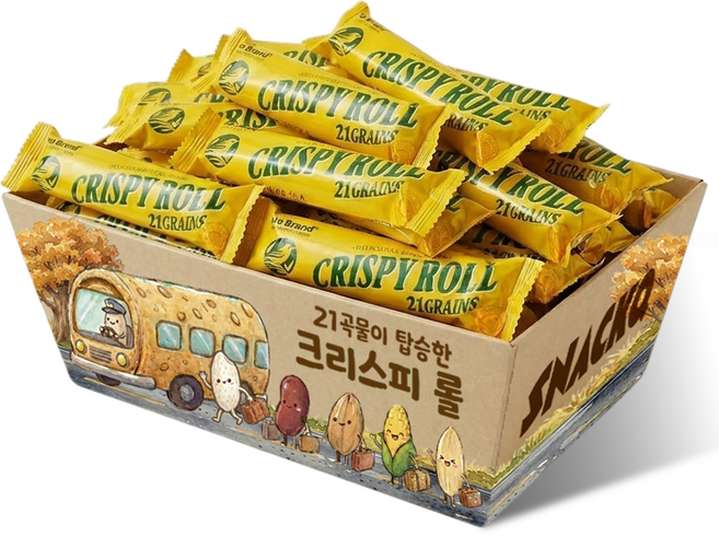 스낵큐 노브랜드 과자, 22개, 노브랜드 크리스피롤 21곡
