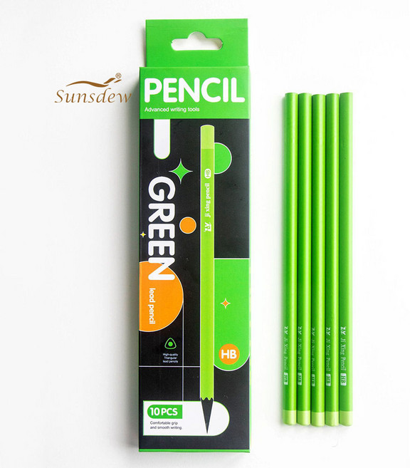 Sunsdew 초등2b연필 시험용 직장인 사무실 드로잉 호텔 오피스 연필 HB 세트, 1개