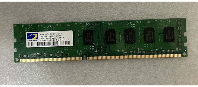 【賣可小舖】DDR3L-1600 8G 記憶體, 1個