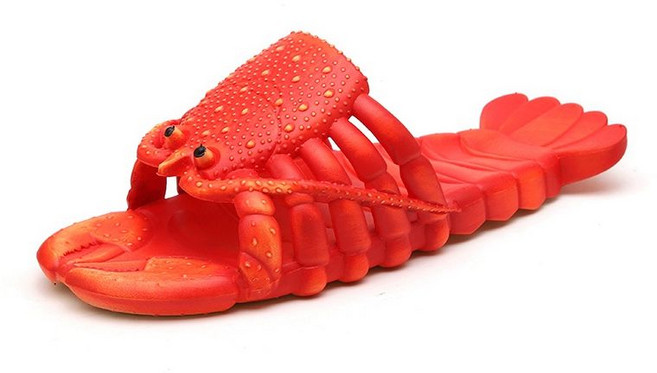 특이한슬리퍼 가재 랍스터 웃긴 슬리퍼