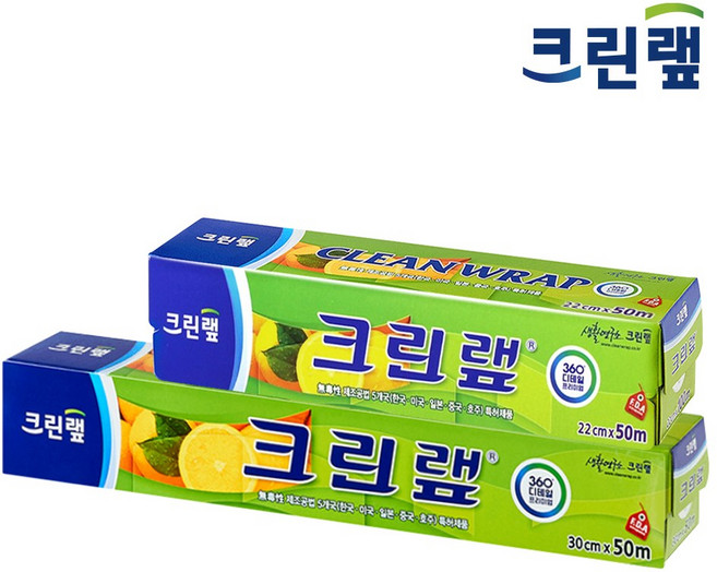 크린랲 비닐랩 22cm x 50m + 30cm x 50m, 1개