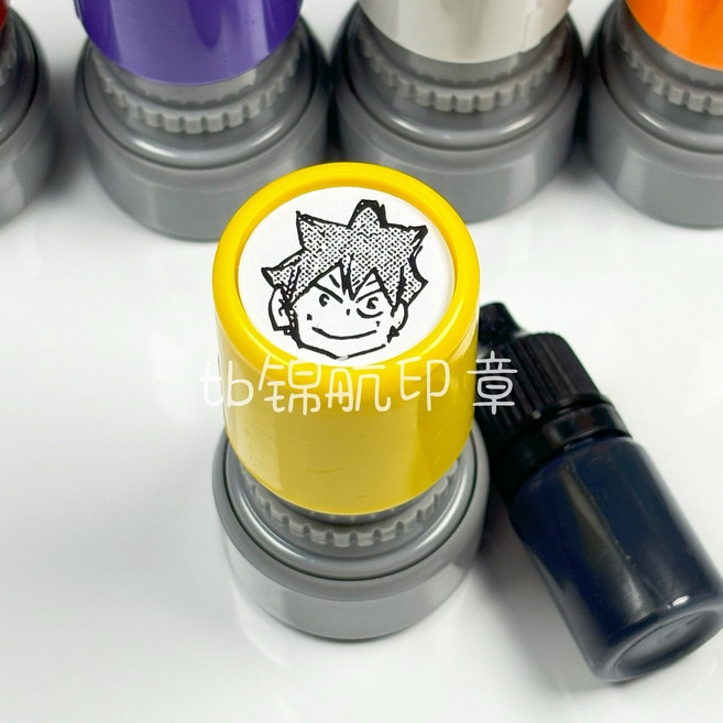 하이큐 도장 스탬프 히나타 쇼요 카게야마 토비오 굿즈 얼굴 다꾸 켄마 다이어리 꾸미기 애니, 히나타 쇼요 잉크