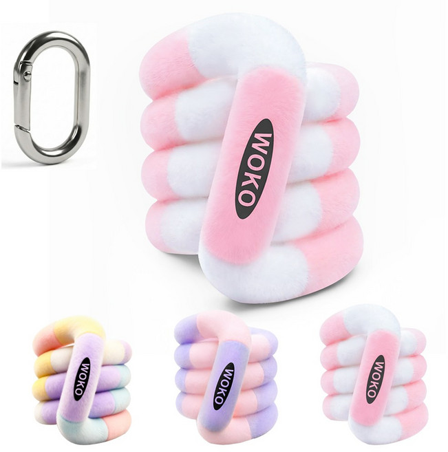 LJL 탱글 스타일 웜 퍼 혼합색 장난감 키덜트 피젯 토이 따뜻한 겨울용 피젯 장난감 두뇌 개발, 1개, 소라네 스즈코