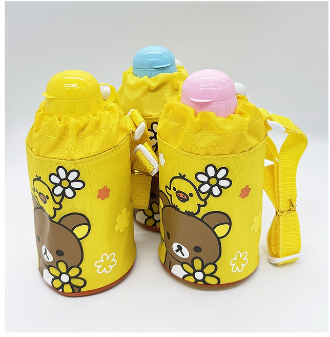 손할매 리락쿠마 주머니 물통, 1개, 500ml, 핑크