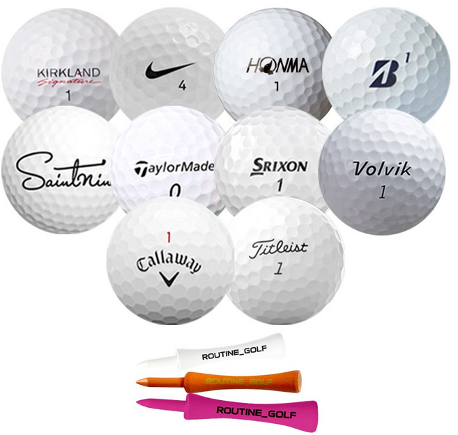 루틴골프 특a+급 골프공 로스트볼, 화이트, 1개, 10개입