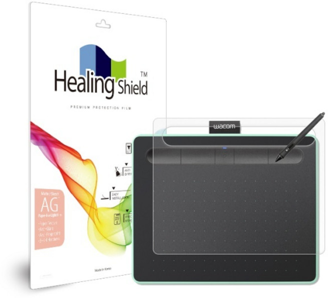 (힐링쉴드) 와콤 인튜어스 블루투스 CTL-4100WL 액정보호필름 (종이질감 Light), 1개