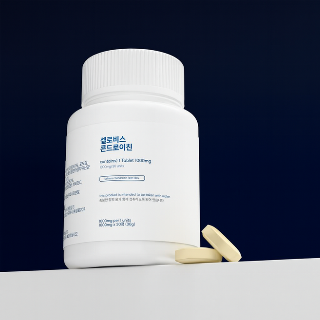 셀로비스 소연골 콘드로이친 1000mg NAG 콜라겐, 1박스, 30정