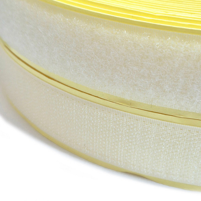 국산 25mm 접착 찍찍이 테이프 세트, 1개, 화이트(3마)