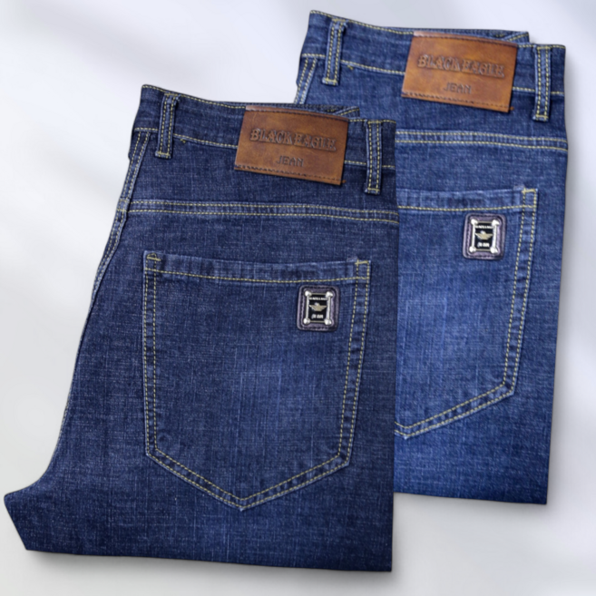 Black Eagle (블랙이글) 스판 기모 청바지 극세기모 안감 데님 팬츠 남자 청바지 스트레이트핏 (정품)