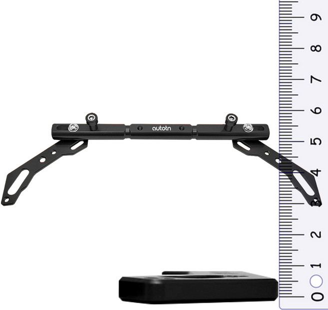 하드락 오토바이 5mm 두께 3세대 핸들 멀티바 크로스바 거치대 최고급형 pcx 엔맥스 포르자 닥스 슈퍼커브 XMAX, 1개, 옵시디언블랙