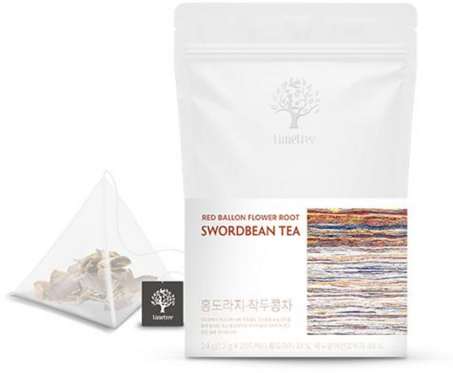 암웨이 라임트리 홍도라지 작두콩차 20티백 카페인없는차 삼각티백 티백차, 1.2g, 20