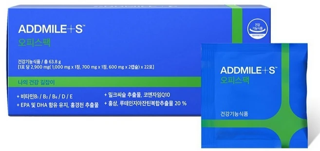 애드마일스 오피스팩 영양제 22p, 63.8g, 1개 - 쿠팡