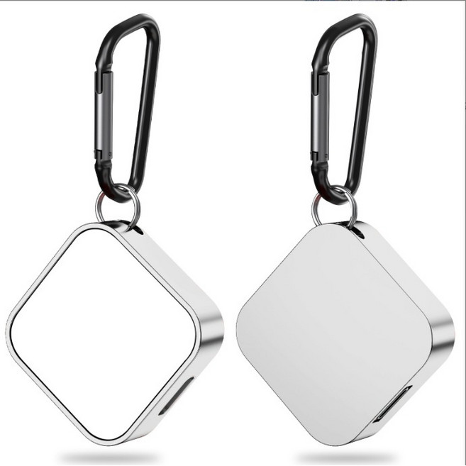 Apple Watch 雙接口磁吸充電器 含登山扣 鋁合金 露營便攜, 1個, 銀白