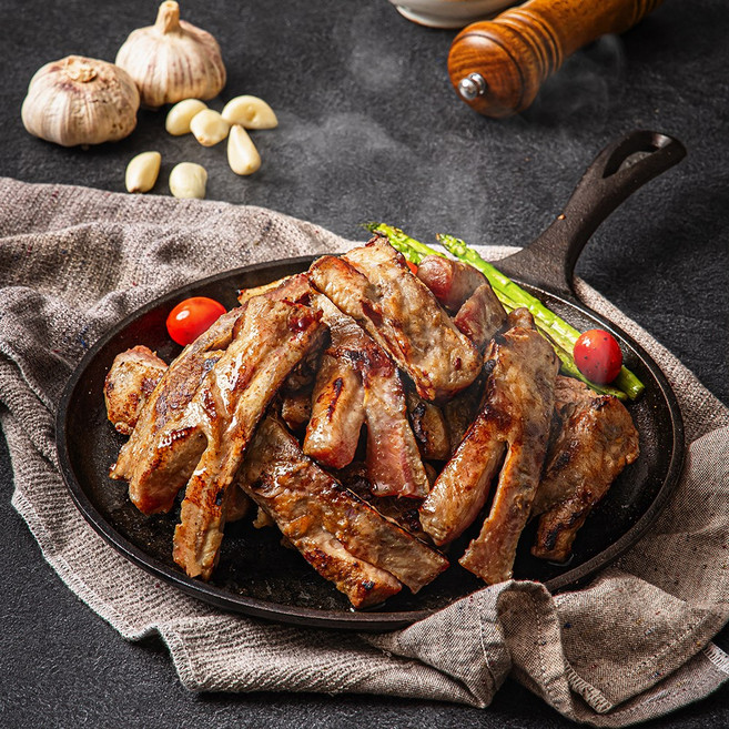 립스터 숙성 시즈닝 96% 원육 쪽갈비 (갈릭맛) [원산지:스페인], 550g, 2개