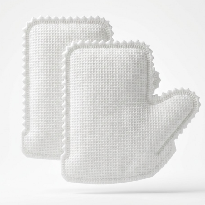 먼지제거 부직포 청소 장갑, 화이트, 50개