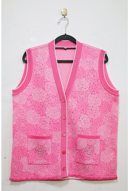 형제상회 할머니조끼 베스트 할머니옷 단추 니트 춘추 엄마옷 국내생산 0041SF08