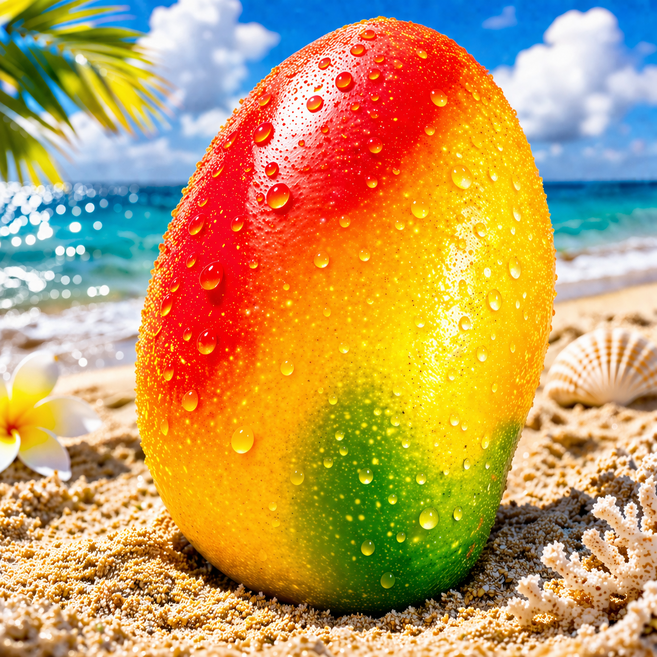 [타임특가] 항공직송 초고당도 무지개망고, 1박스, 1kg 로얄과